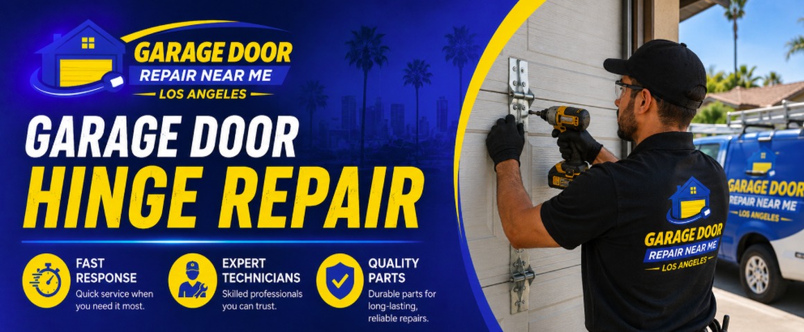 Garage door hinge repair