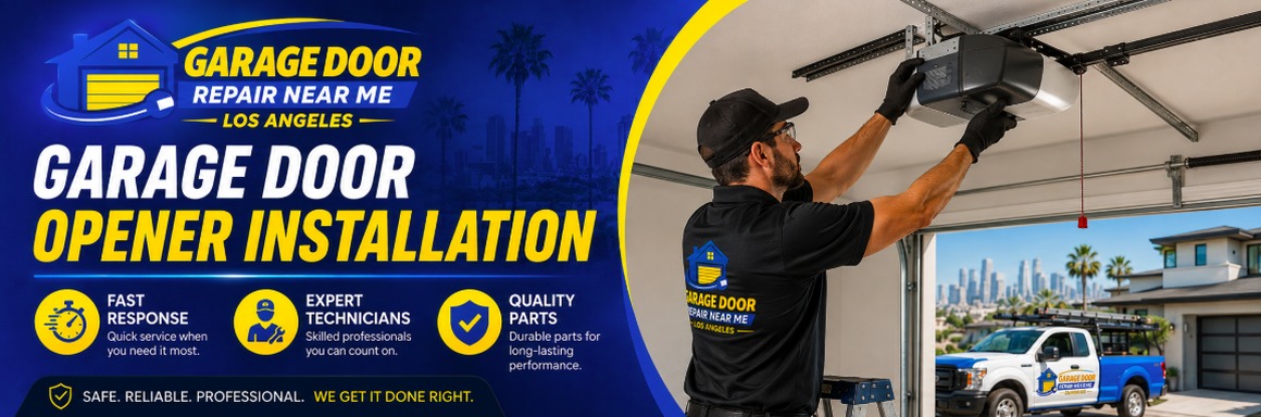Garage door opener installation