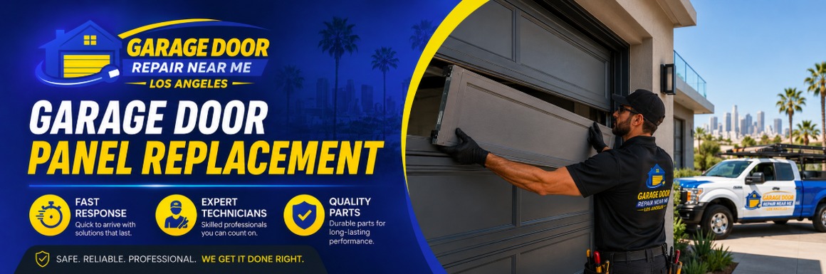 Garage door panel replacement