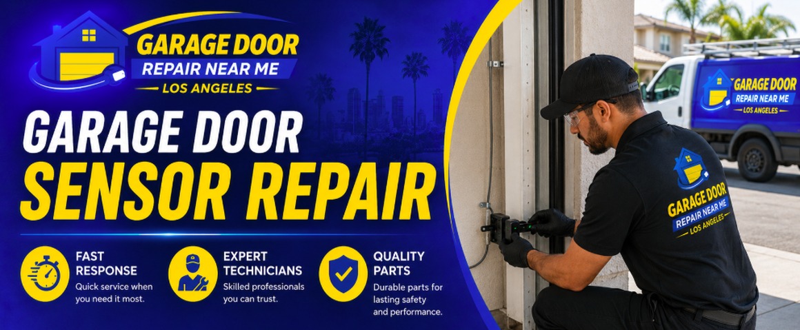 Garage door sensor repair